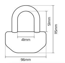 Oxford Boss 16 Motorcycle Disc Lock - 16mm Shackle - Fat Skeleton UK
