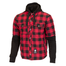 Merlin Deadwood Rider Kevlar Red Rider Shirt over Hoodie - Fat Skeleton UK