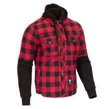 Merlin Deadwood Rider Kevlar Red Rider Shirt over Hoodie - Fat Skeleton UK