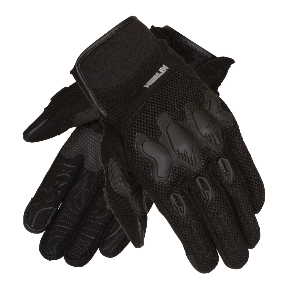 Merlin Black Airflow Gloves– Fat Skeleton UK