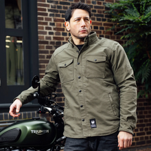 Merlin Renegade AAA Biker GREEN Riding Shirt - Fat Skeleton UK