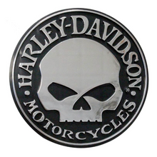 Harley-Davidson® Willie G Skull Chrome Injection Moulded Emblem - Fat Skeleton UK