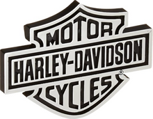 Harley Davidson Bar & Shield logo Chrome Injection Moulded Emblem - Fat Skeleton UK