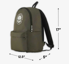 Harley Davidson Willie G Skull Grape Green Backpack - Fat Skeleton UK