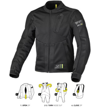 Macna Torido Black Textile Armoured Rider Jacket - Fat Skeleton UK