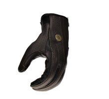 Cafe Retro Cruiser Rider Brown Leather Gloves - Fat Skeleton UK