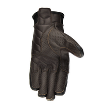 Cafe Retro Cruiser Rider Brown Leather Gloves - Fat Skeleton UK