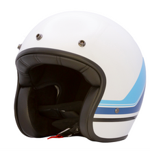 Merlin Low Profile Aero Stripe Open Face ECE 22-06 Helmet - Fat Skeleton UK
