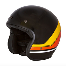 Merlin Low Profile Aether Stripe Open Face ECE 22-06 Helmet - Fat Skeleton UK