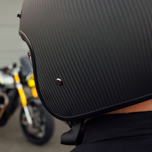 Merlin Low Profile Matt Carbon Fibre Low Profile Open Face Helmet ECE22-06 - Fat Skeleton UK