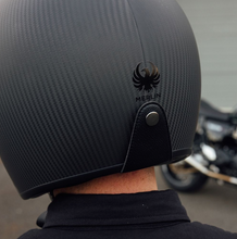 Merlin Low Profile Matt Carbon Fibre Low Profile Open Face Helmet ECE22-06 - Fat Skeleton UK