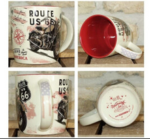 Route 66 Bike Map Mug - Fat Skeleton UK
