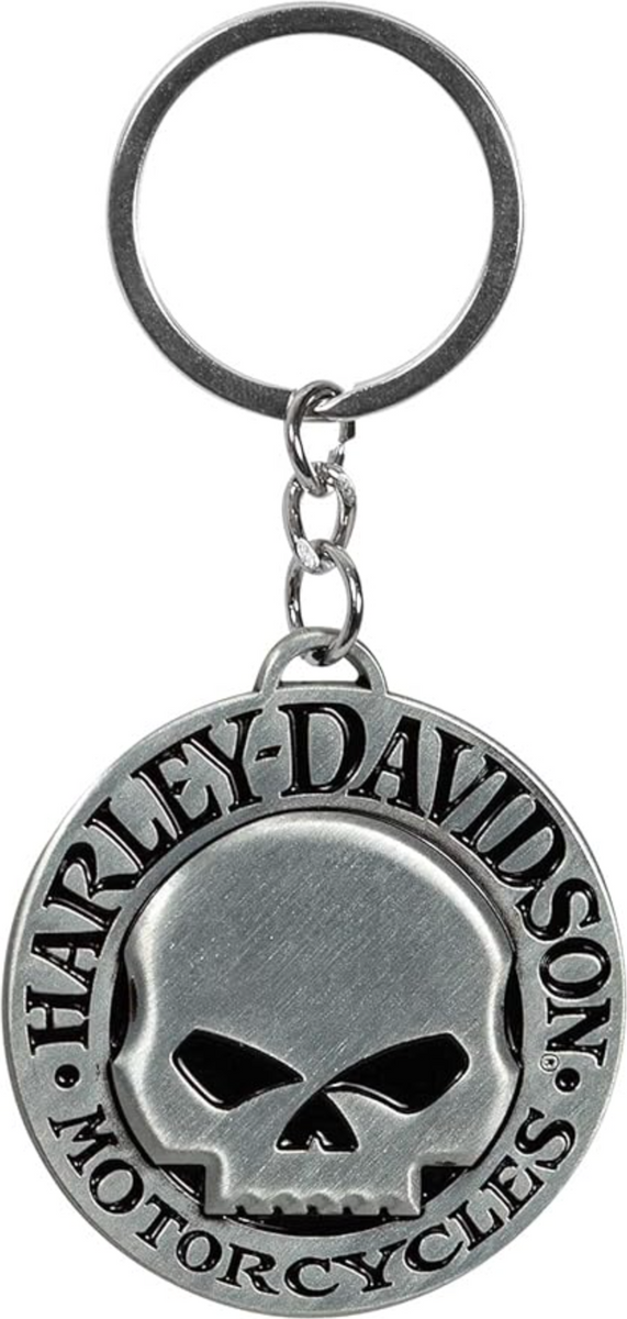 Genuine Harley-Davidson Metal Key Ring, Classic Willie G Skull Logo ...