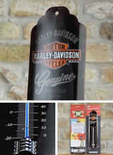 Harley Davidson Genuine Motorcycles Retro Wall Thermometer - Fat Skeleton UK