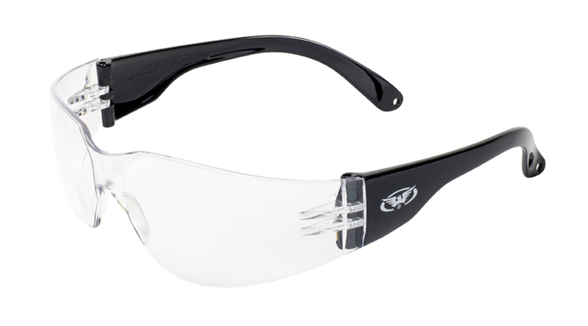 Global Vision Rider Clear Lens Wrap Rider Glasses– Fat Skeleton UK