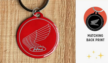 Honda Logo Red Key Ring