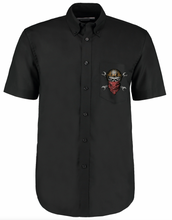 Wrench - Ride - Repeat - Biker Garage Work Shirt by Fat Skeleton