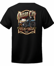 2026 Ocean City USA Event Rally T Shirt - Vintage Bike Design