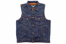 Heavyweight Biker Denim Cut Off with collar by Fat Skeleton