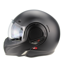 Viper 180 degree Flip Over Open & Full Face VPR.303 Cruiser Style Matt Black Helmet