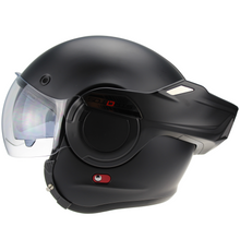 Viper 180 degree Flip Over Open & Full Face VPR.303 Cruiser Style Matt Black Helmet
