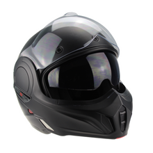 Viper 180 degree Flip Over Open & Full Face VPR.303 Cruiser Style Matt Black Helmet