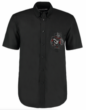Fat Skeleton Top Hat Skull logo Embroidered Effect Print Workshirt