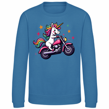 Kids Biker Wheeliecorn  Unicorn Sweatshirt