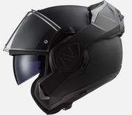 LS2 FF906 ADVANT Modular Flip Front Full / Open Face Motorcycle Helmet Matt Black - Fat Skeleton UK
