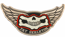 Fat Skeleton Jawbone & Wings logo Sew On Patches