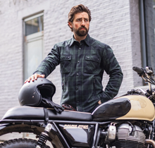 Oxford Kickback 3.0 Men‘s Khaki Armoured Riding Shirt - Fat Skeleton UK