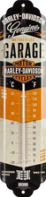 Harley Davidson Motorcycles Garage Retro Wall Thermometer - Fat Skeleton UK