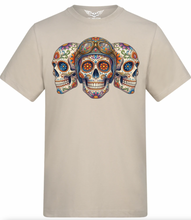 Sugar Skull Triumverate T Shirt by Fat Skeleton