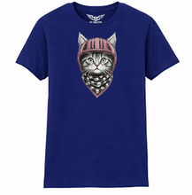 Pink Helmet Biker Kitty Ladies Softstyle T Shirt