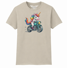 Biker Unicorn Ladies Softstyle T Shirt