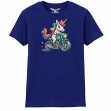 Biker Unicorn Ladies Softstyle T Shirt