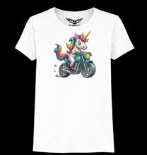 Biker Unicorn Ladies Softstyle T Shirt