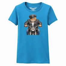 Wadda Ya Got? Meowlon Brando The Wild One Ladies Softstyle Biker T Shirt