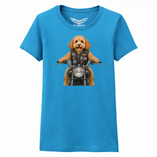 Ladies Softstyle Biker Cockapoo Biker T Shirt