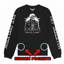 Brando Skeleton "Stealth" zip pocket Sweatshirt