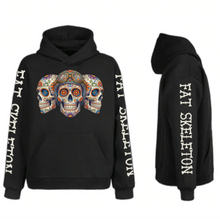 Sugar Skull Triumverate Biker Hooded Sweatshirt