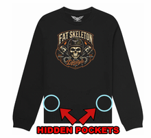 Fat Skeleton Custom Lifestyle Skull "Stealth" Sweatshirt