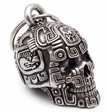 3D Mayan Skull Guardian Angel Bell