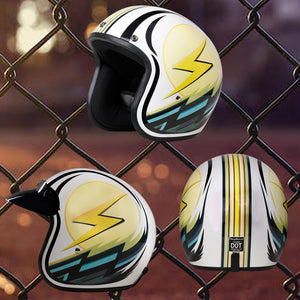 Daytona Lightning Low Profile Open Face D.O.T. Helmet - NOT UK Road Legal