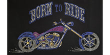 Born to Ride Rhinestone Stud Ladies Softstyle Pullover Hoodie