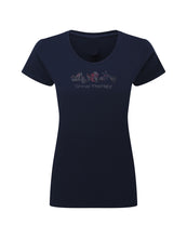 Ladies Group Therapy Coloured Rhinestone Stud T Shirt