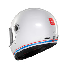 MT Jarama SV Plain White Full Face Motorcycle Helmet