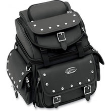 Saddlemen Back Seat / Sissy Bar Bag studded design, Motorcycle Accessories - Fat Skeleton UK