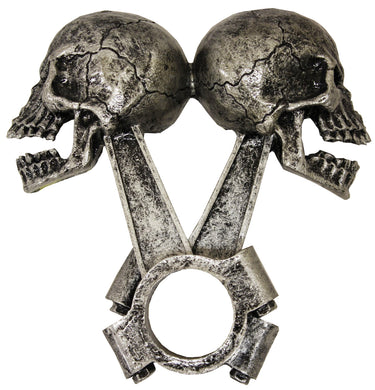 Lethal Threat Piston Skulls 3D Decal, Lifestyle Accessories - Fat Skeleton UK