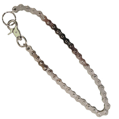 Chrome Medium Link Bike Chain Style key wallet chain, Lifestyle Accessories - Fat Skeleton UK